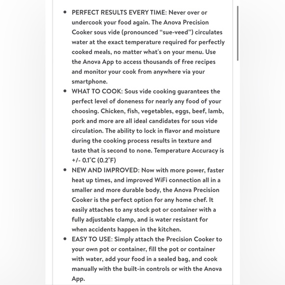 Anova Precision Cooker BRAND NEW IN BOX - Picture 5 of 13